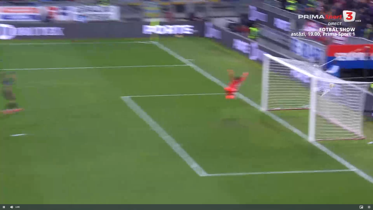 Golul lui Florinel Coman în Cagliari - Parma