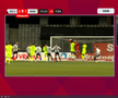 Golul lui Camara din U Cluj - Poli Iași, foto: captură de ecran Prima Sport
