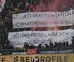Mesajul afișat de fanii lui Dinamo suporterilor din Craiova / Foto: Cristi Preda GSP