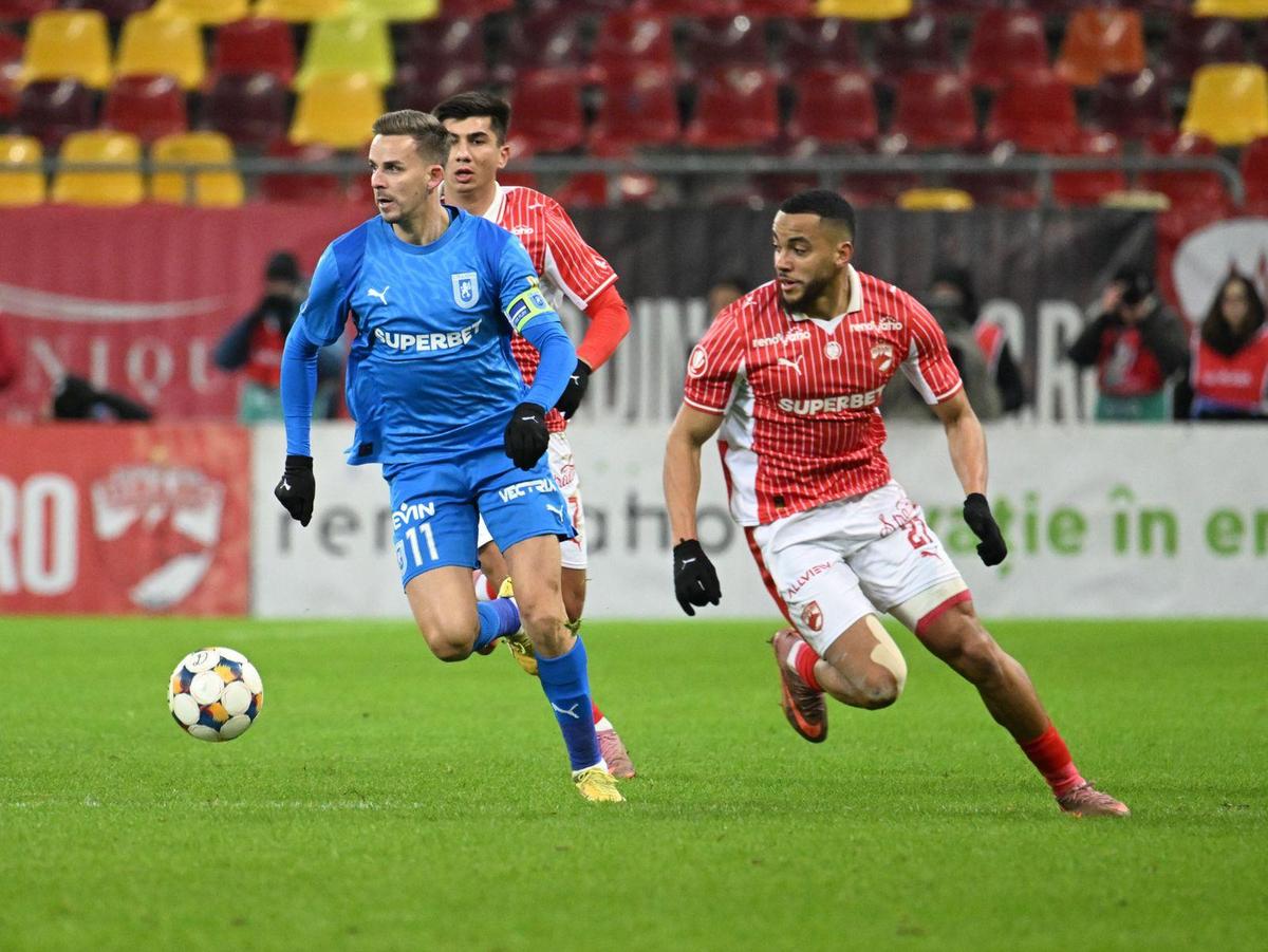 Dinamo și Universitatea Craiova împart punctele în derby, într-un final tensionat » Clasamentul cu 4 etape rămase din sezonul regulat