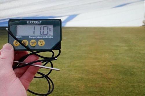 Temperatura din interiorul cortului: 11 grade