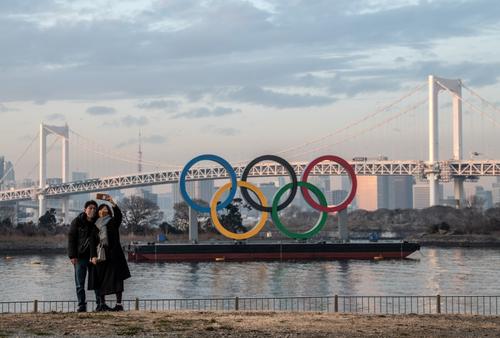Semnul JO în Tokyo FOTO Guliver/GettyImages