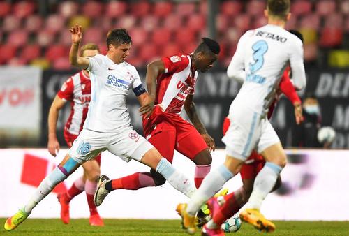 Magaye Gueye a evoluat o repriză în derby-ul cu FCSB / FOTO: Imago-Images