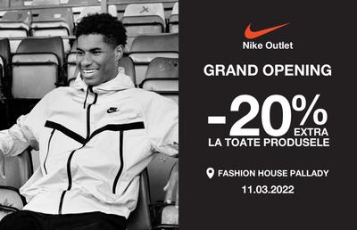 Distribuitorul Nike în Romania, Sport Time Trade deschide un nou magazin Nike Outlet in Fashion House Pallady