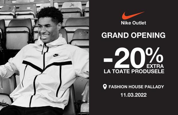 Distribuitorul Nike în Romania, Sport Time Trade deschide un nou magazin Nike Outlet in Fashion House Pallady