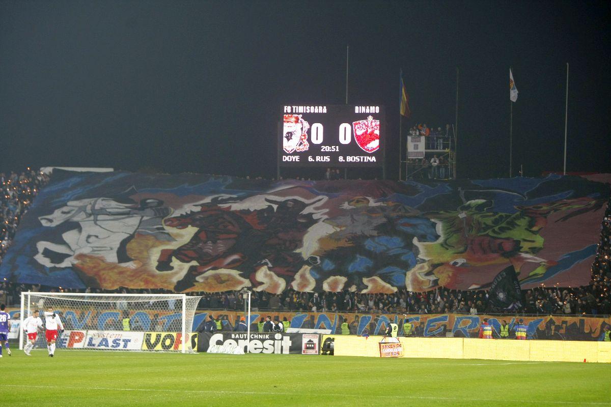 Derby-ul Dinamo - Poli Timișoara, în 30 de imagini incendiare