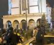 Ciocnirile s-au dus inclusiv în curtea Bisericii Cașin