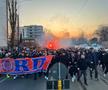 Galeria celor de la FCSB, corteo în drumul spre Arena Națională pentru derby-ul cu Rapid