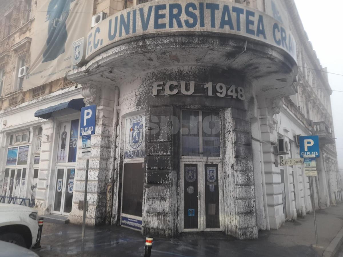 Sediul FCU Craiova, vandalizat de rivali