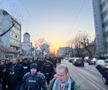 Galeria celor de la FCSB, corteo în drumul spre Arena Națională pentru derby-ul cu Rapid