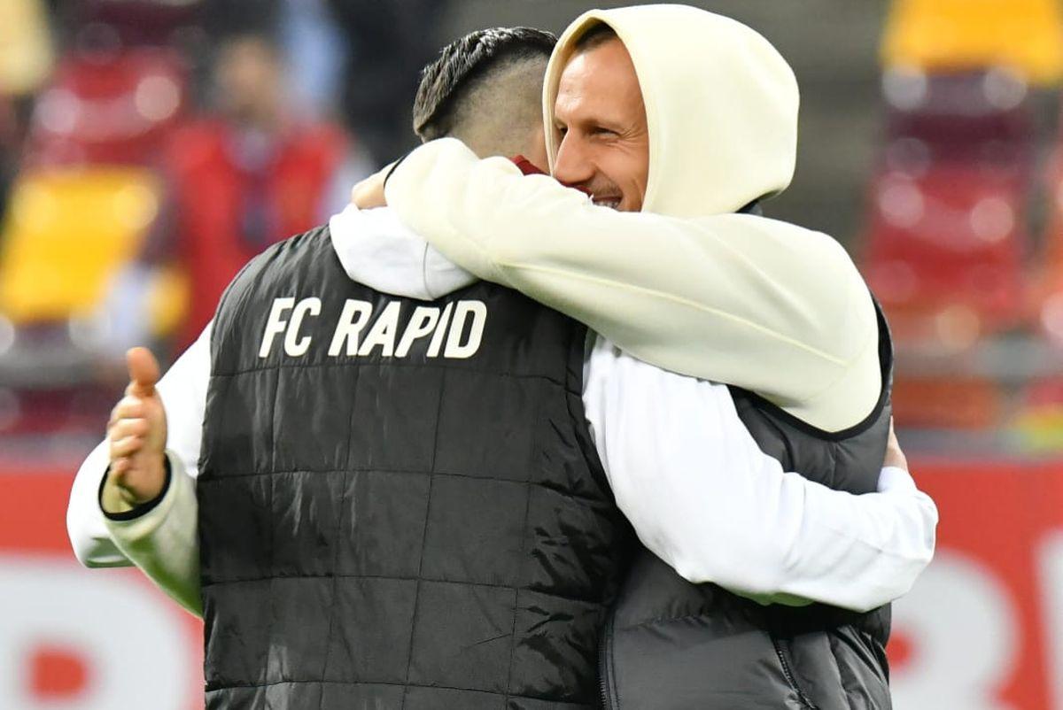 Moment special surprins de fotoreporterul GSP, cu o oră înaintea derby-ul Rapid - FCSB » Ce au făcut Săpunaru și Chiricheș