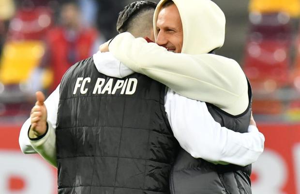 Moment special surprins de fotoreporterul GSP, cu o oră înaintea derby-ul Rapid - FCSB » Ce au făcut Săpunaru și Chiricheș