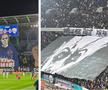 Peluza Nord a celor de la FCSB a afișat două scenografii la derby-ul cu Rapid de pe Arena Națională.