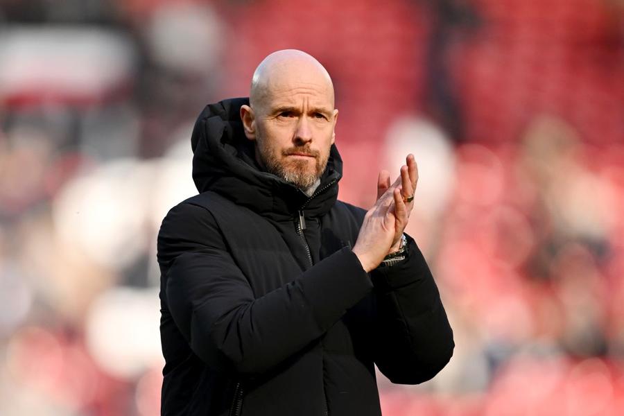 Erik ten Hag, managerul lui Manchester United, foto: Getty Manchester United - Everton 2-0 » Două penalty-uri au rezolvat partida pentru „diavolii roșii”