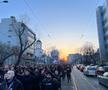 Galeria celor de la FCSB, corteo în drumul spre Arena Națională pentru derby-ul cu Rapid