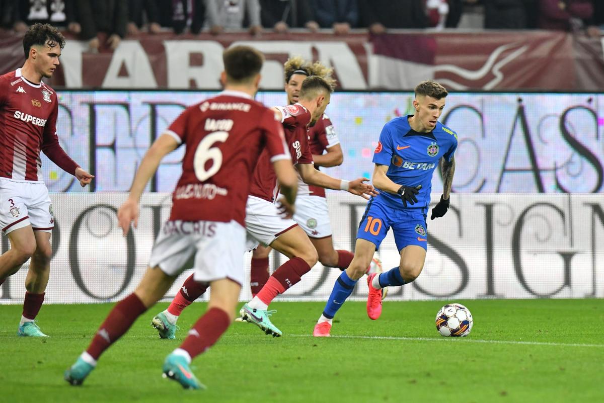 „Hai, mă!” » Imagini FABULOASE cu Dan Șucu și Victor Angelescu înainte de Rapid - FCSB 4-0
