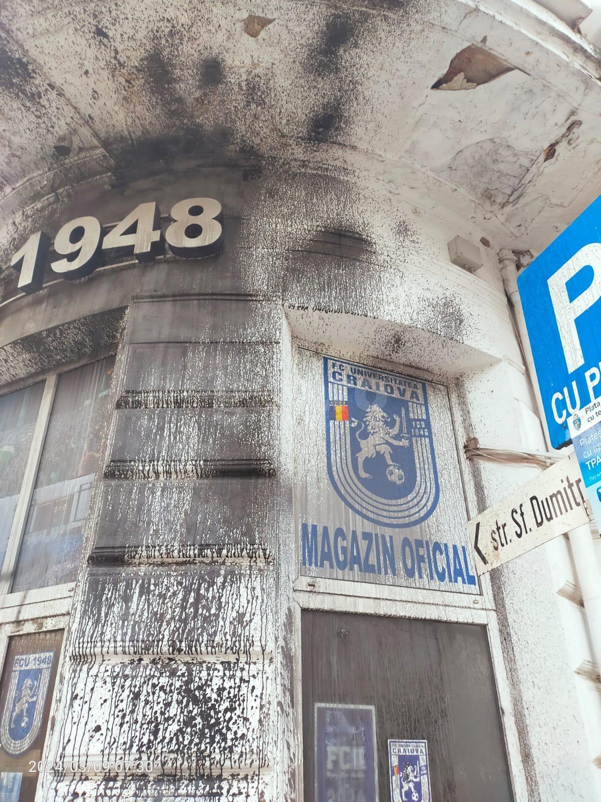 Sediul FCU Craiova, vandalizat de rivali