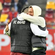 Moment special cu Săpunaru și Chiricheș, înainte de Rapid - FCSB  / FOTO: Cristi Preda (GSP.ro)