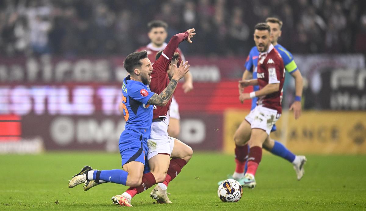 „Hai, mă!” » Imagini FABULOASE cu Dan Șucu și Victor Angelescu înainte de Rapid - FCSB 4-0