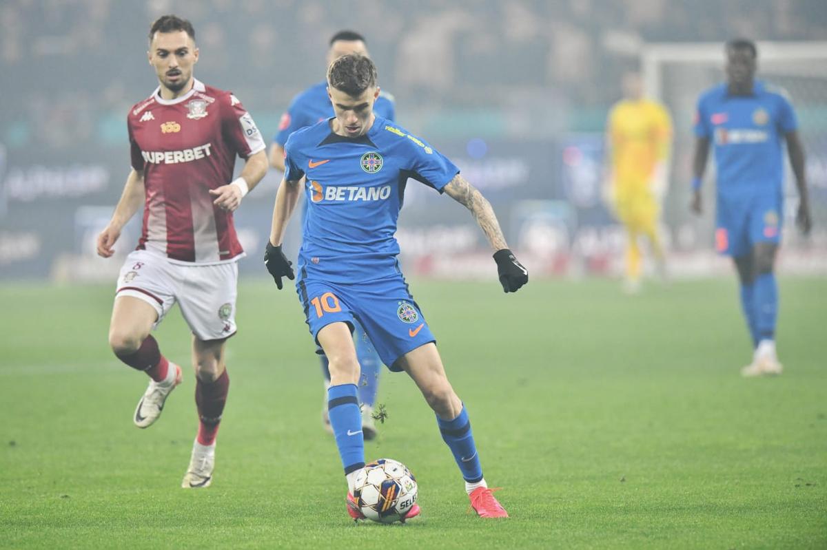 „Hai, mă!” » Imagini FABULOASE cu Dan Șucu și Victor Angelescu înainte de Rapid - FCSB 4-0