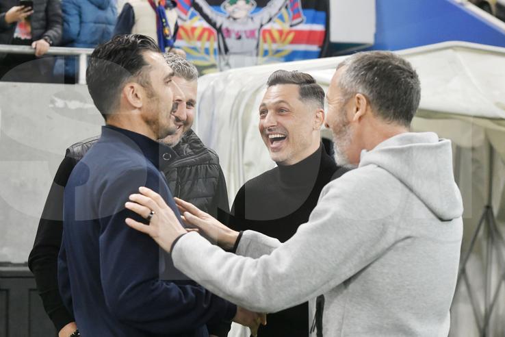 MM Stoica și Mirel Rădoi, înainte de FCSB - Craiova/ foto Cristi Preda (GSP)