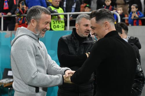 MM Stoica și Mirel Rădoi, înainte de FCSB - Craiova/ foto Cristi Preda (GSP)