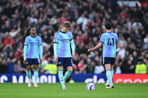 Odegaard, dezamăgit de rezultatul partidei. 
Sursa: Getty Images