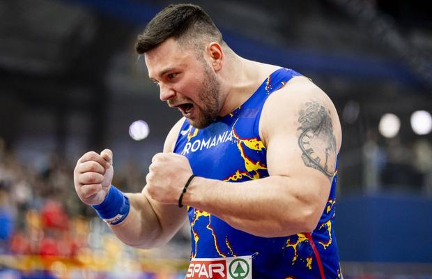 Andrei Rareș Toader, campion european indoor la aruncarea greutății, cu record național!