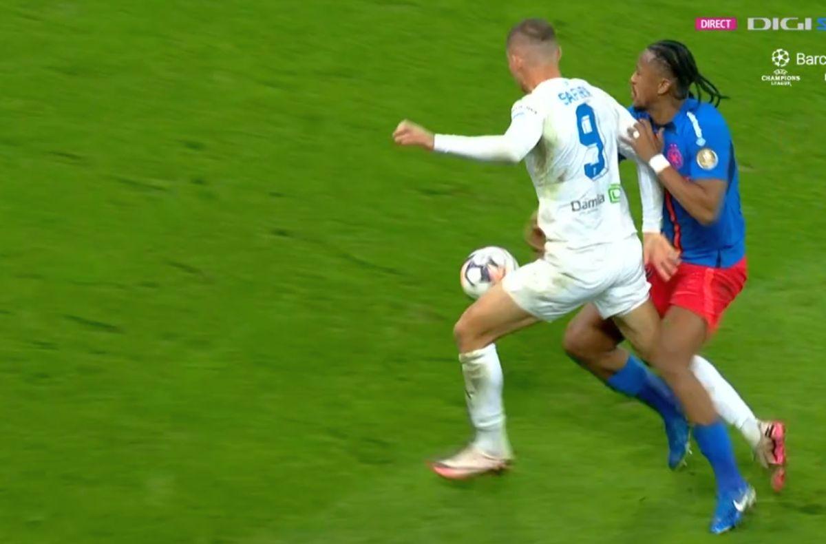 Siyabonga Ngezana, fault asupra lui Safira în FCSB - Universitatea Craiova