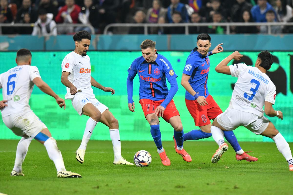 FCSB - Universitatea Craiova, decis de golul fabulos marcat de Șut » Cum arată clasamentul din Superliga