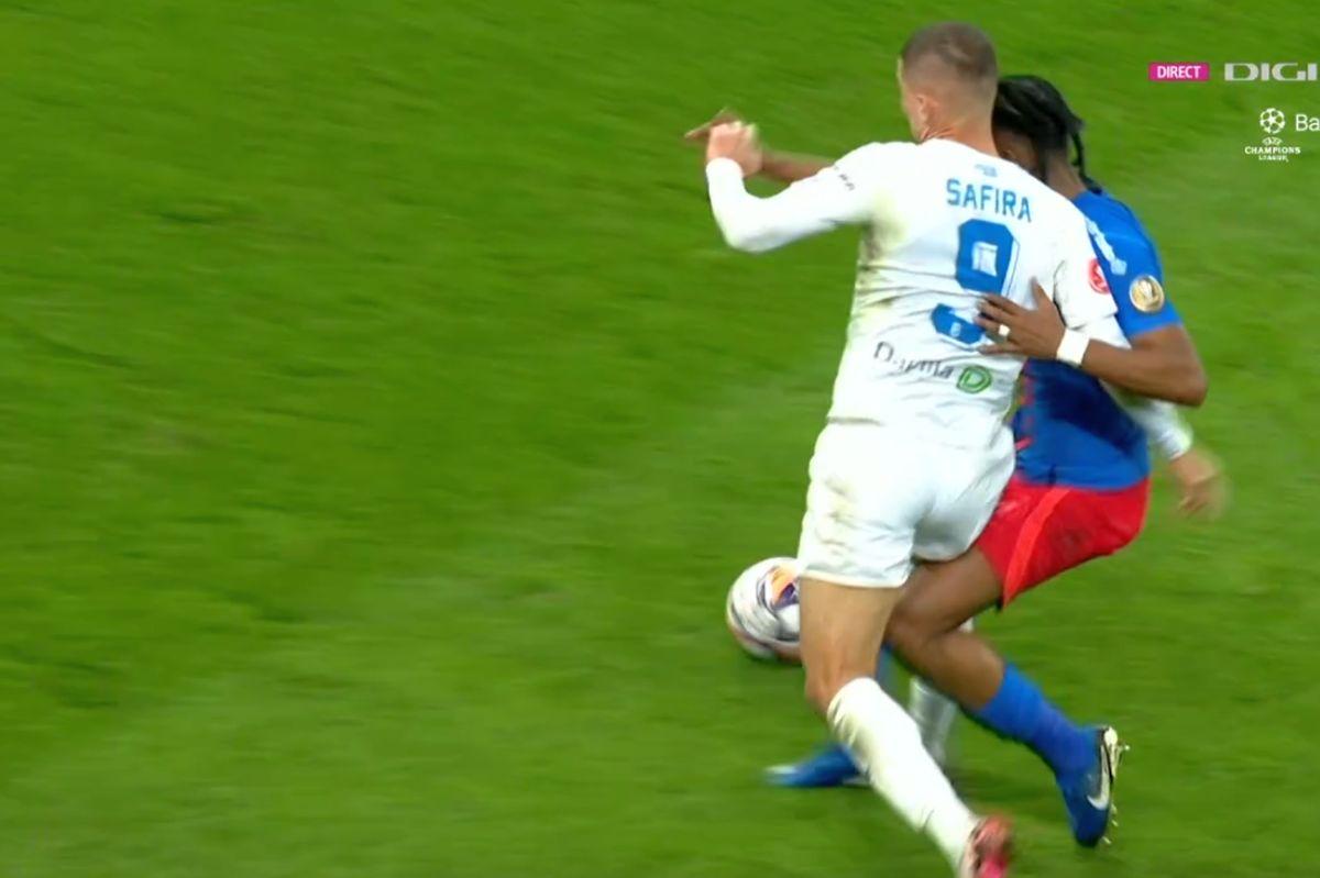 FCSB - Craiova 1-0. Ngezana ar fi trebuit eliminat încă din prima repriză, spre disperarea lui Cârțu » Reacție suburbană a olteanului