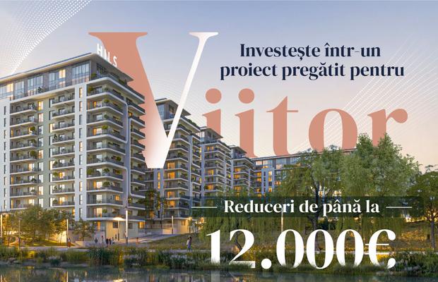 Reduceri de până la 12.000 EUR pentru achizițiile de apartamente cu vedere spre lac. Descoperă oferta de lansare HILS Nord