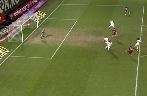 Karlo Muhar a deschis scorul în CFR Cluj - Dinamo / Sursă foto: Captură Prima Sport 1