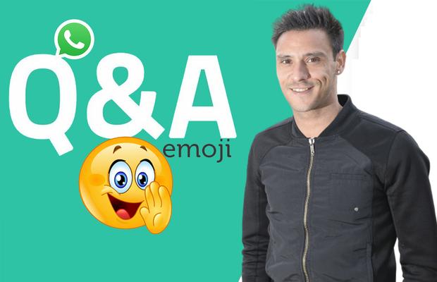 WhatsApp Q&A » Mario Camora intră în provocarea GSP: cum răspunde cu un emoticon la întrebări și afirmații inedite