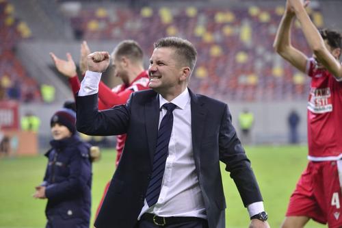 Dusan Uhrin a trăit momentul de glorie după succesul de pe 16 februarie, 2-1 cu FCSB, pe Arena Națională