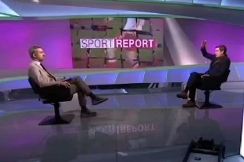 Victor Pițurcă și Silviu Tudor Samuilă, în studioul Telekom Sport // foto: captură YouTube