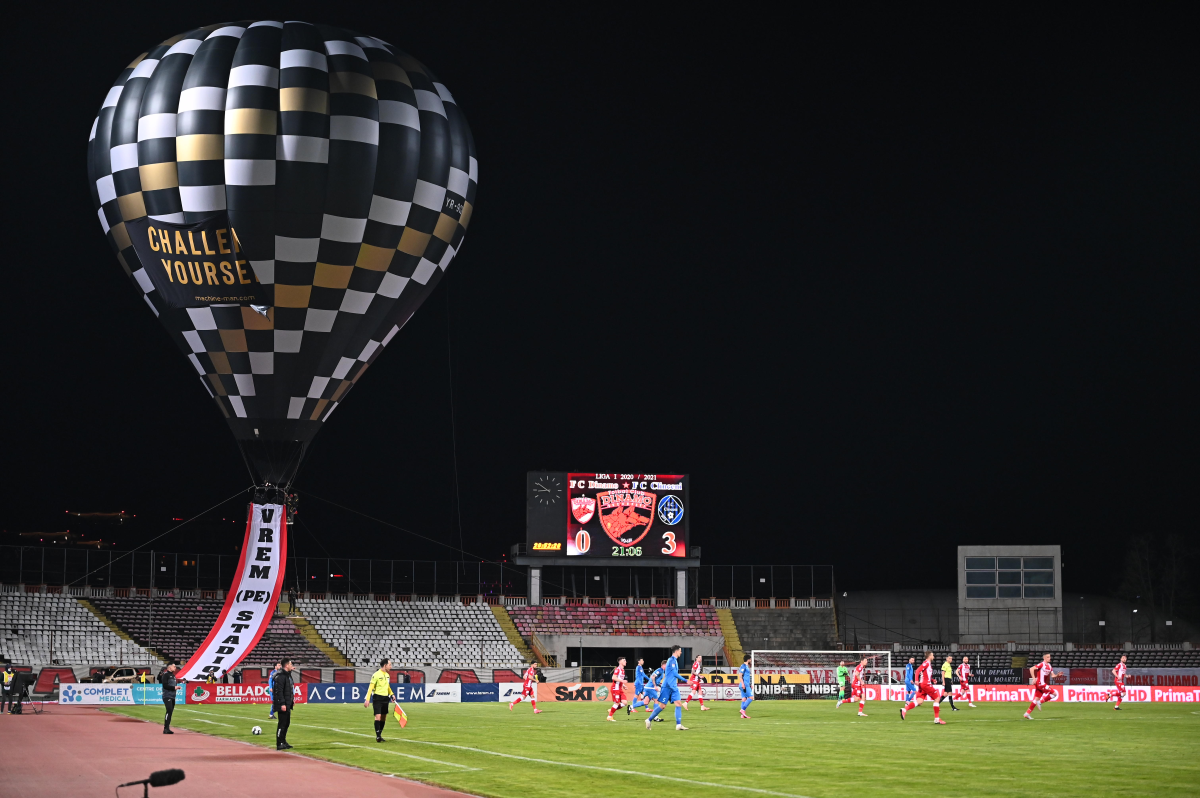 Suporterii lui Dinamo scriu istorie » Moment excepțional la meciul cu Clinceni: „Nu s-a mai văzut niciodată pe vreun stadion!”