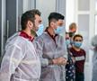 Rapidiștii le-au făcut o bucurie copiilor internați în Spitalul Județean din Arad, în ziua duelului cu UTA