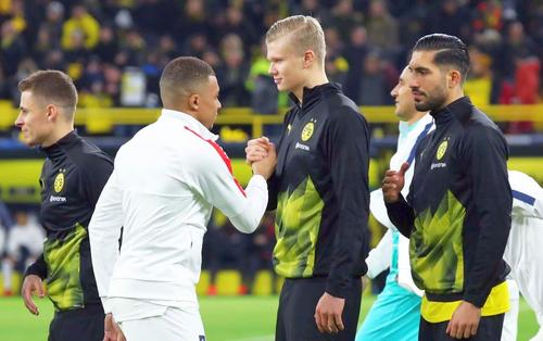 Kylian Mbappe și Erling Haaland/ FOTO: Guliver/GettyImages