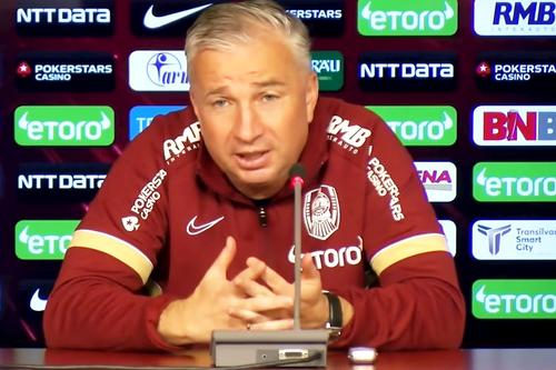 Dan Petrescu, antrenor CFR Cluj // foto: captură YouTube @ CFR 1907 Official