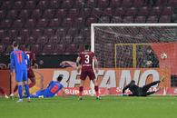 Gafe în lanț la golul de 1-0 din CFR - FCSB » Fundașii au dormit, iar Târnovanu a completat haosul