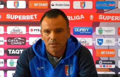 Anton Petrea, dezamăgit de elevii lui după ce a pierdut în ultimele minute cu Hermannstadt: „Lipsă de concentrare”