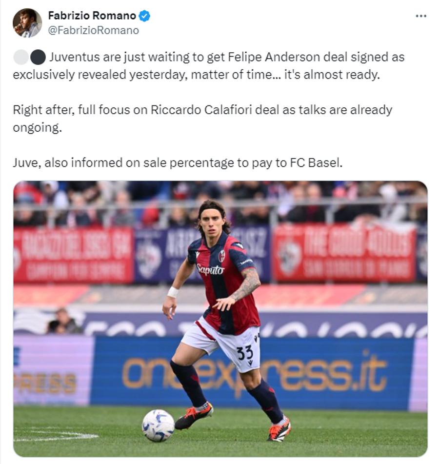 Juventus, la un pas să-l aducă gratis pe simbolul unei formații importante din Serie A