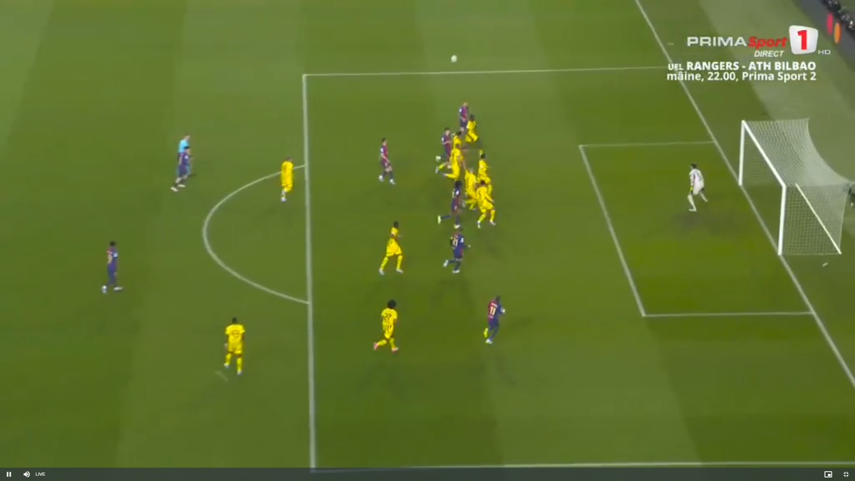 Golul lui Raphina din Barcelona - Borussia Dortmund