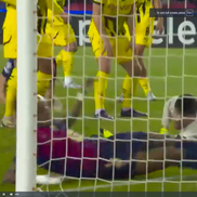 Golul lui Raphina din Barcelona - Borussia Dortmund, foto: captură Prima Sport