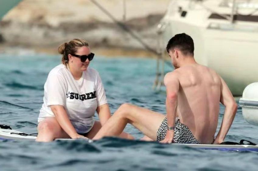Declan Rice și Lauren Fryer, foto: X