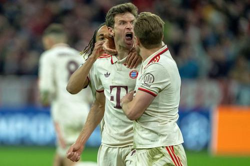 Thomas Muller și bucuria nervoasă după al 248-lea gol în tricoul lui Bayern / Foto: Imago