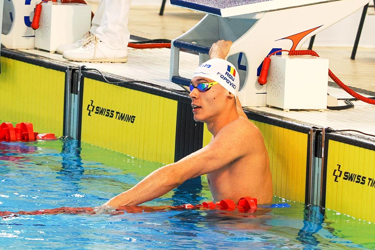 David Popovici- record la 50 m liber