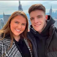 Declan Rice și Lauren Fryer, foto: X