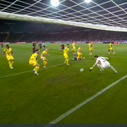 Golul lui Raphina din Barcelona - Borussia Dortmund, foto: captură Prima Sport